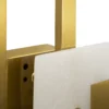 Applique murale géométrique métal doré verre satiné