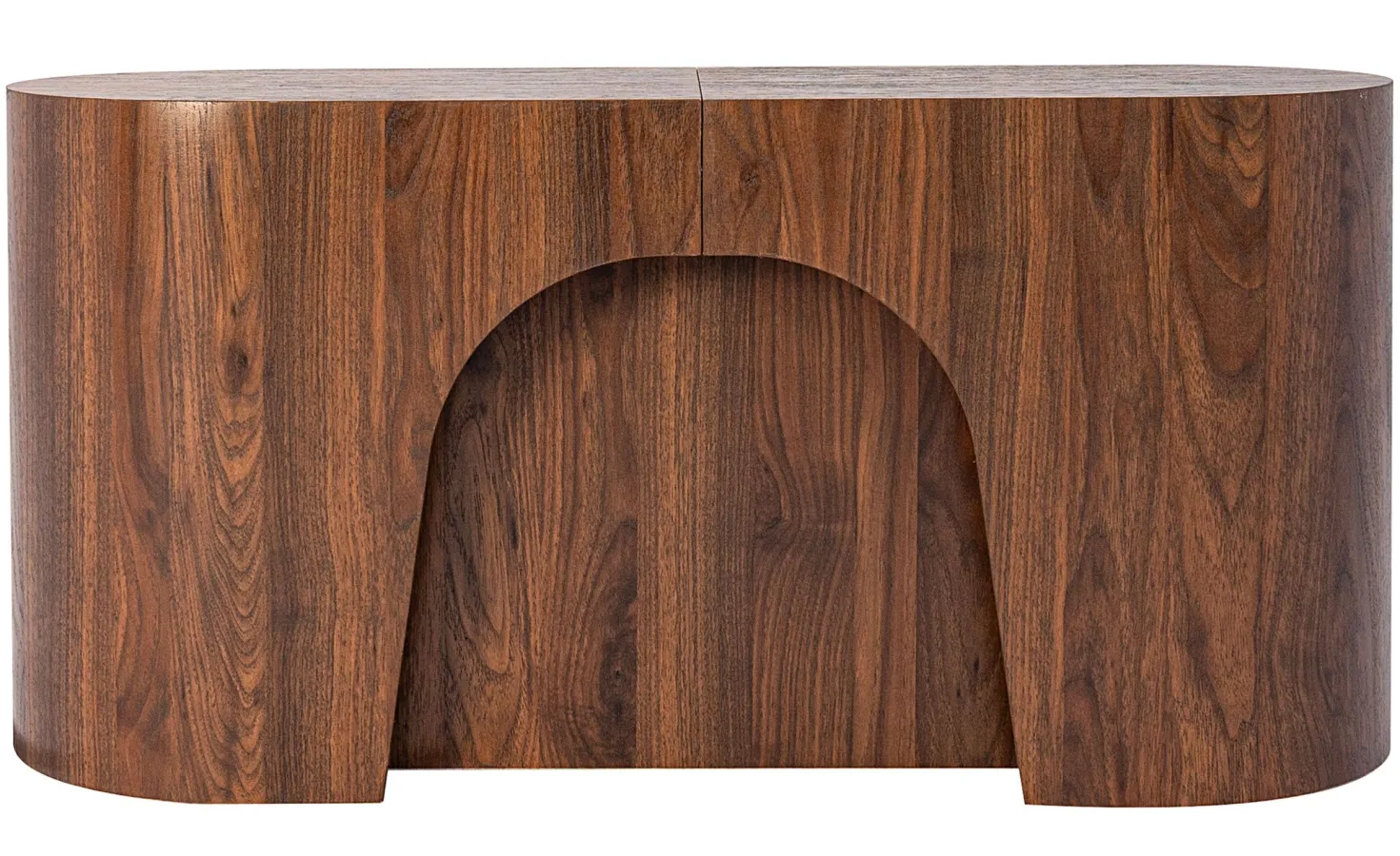 Banc extensible avec rangement rallonges intégré Tammy Bois noisette 92-212cm