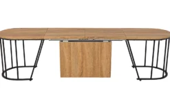 Banc extensible avec rangement rallonges intégré Tambor Bois sonoma 92-212cm