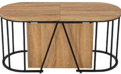 Banc extensible avec rangement rallonges intégré Tambor Bois sonoma 92-212cm