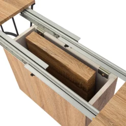 Banc extensible avec rangement rallonges intégré Tambor Bois sonoma 92-212cm