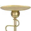 Bougeoirs en métal doré Alid 2 pcs lignes sinueuses