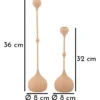 Bougeoir Slimmy set de 2 pcs Rose