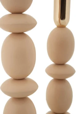 Bougeoirs Shuttle rose et doré ensemble de 2 pcs
