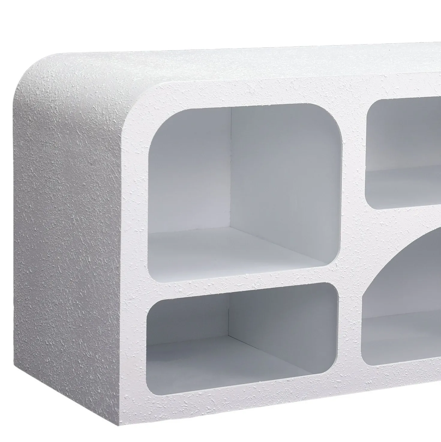 Buffet bas Navalor L160cm design arches style troglodyte Blanc