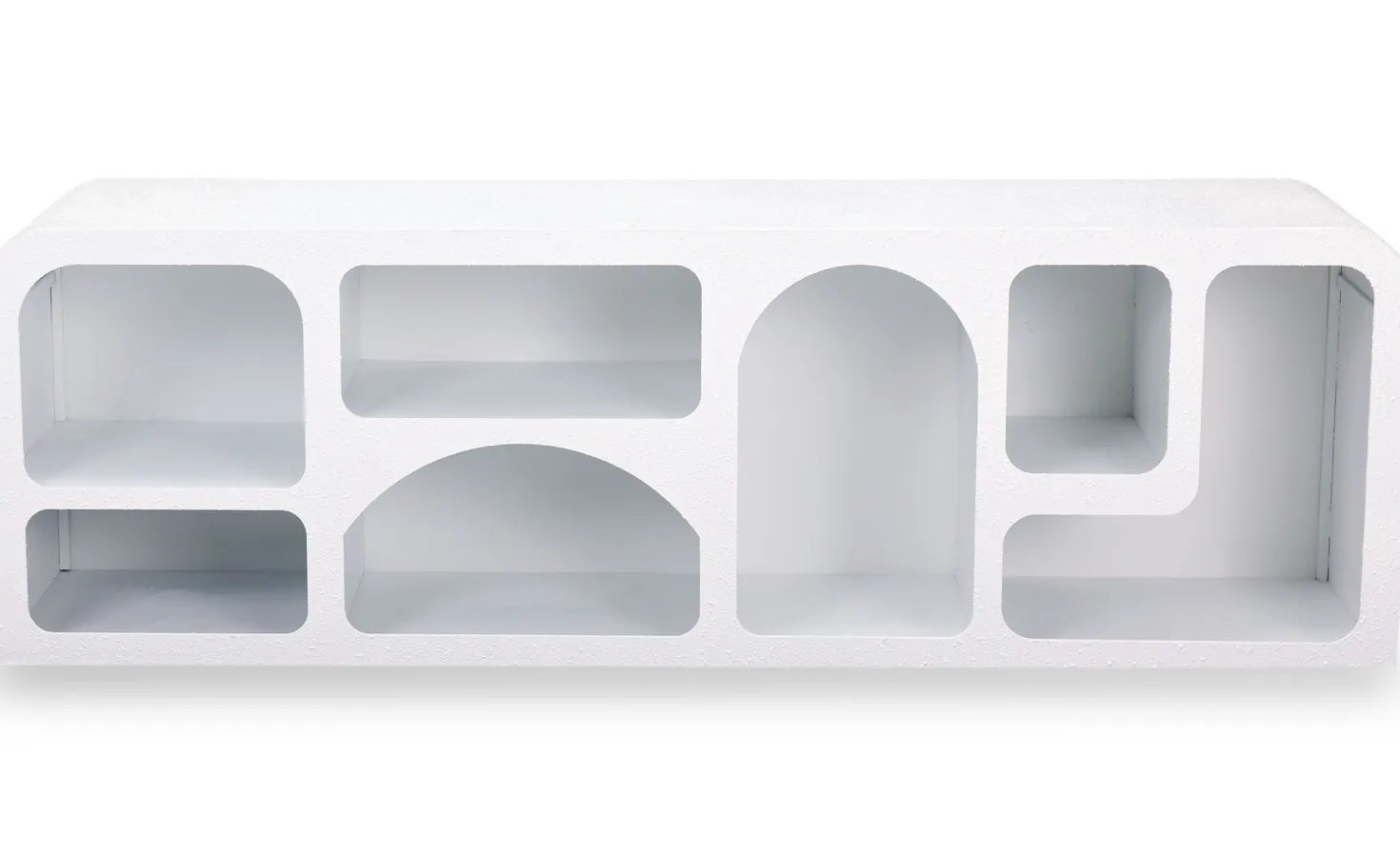 Buffet bas Navalor L160cm design arches style troglodyte Blanc