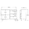 Buffet 2 portes et 2 tiroirs Axyl L88cm Blanc