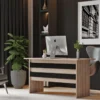 Bureau contemporain Busymo Chêne clair et Noir