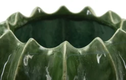 Cache-pot à effet cactus vert