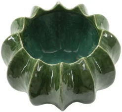 Cache-pot à effet cactus vert