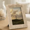 Cadre photo compact en bois beige