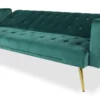 Canapé convertible clic-clac Justy Velours Vert