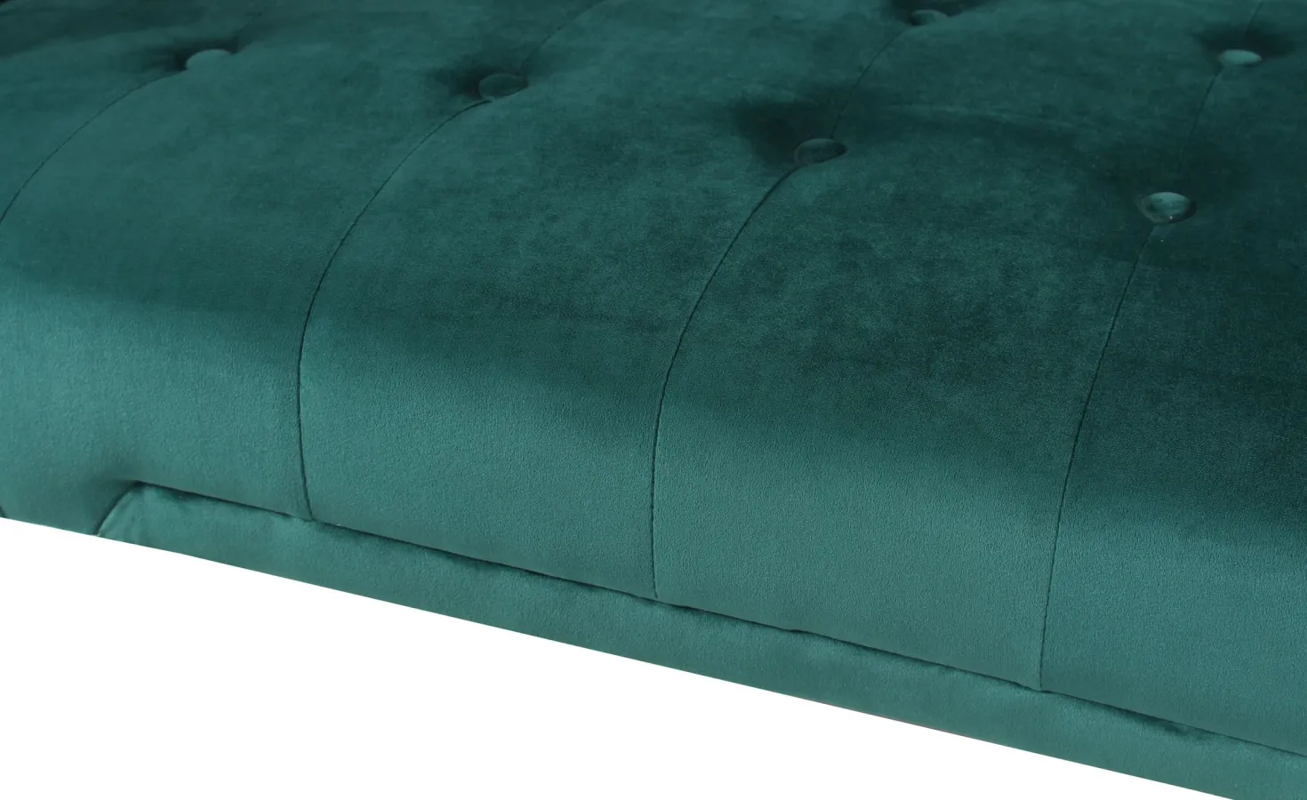 Canapé convertible clic-clac Justy Velours Vert
