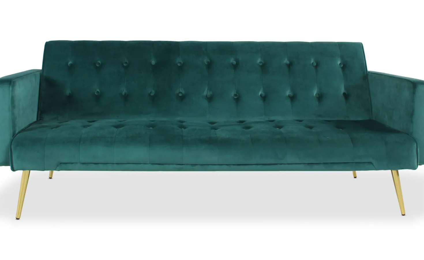 Canapé convertible clic-clac Justy Velours Vert