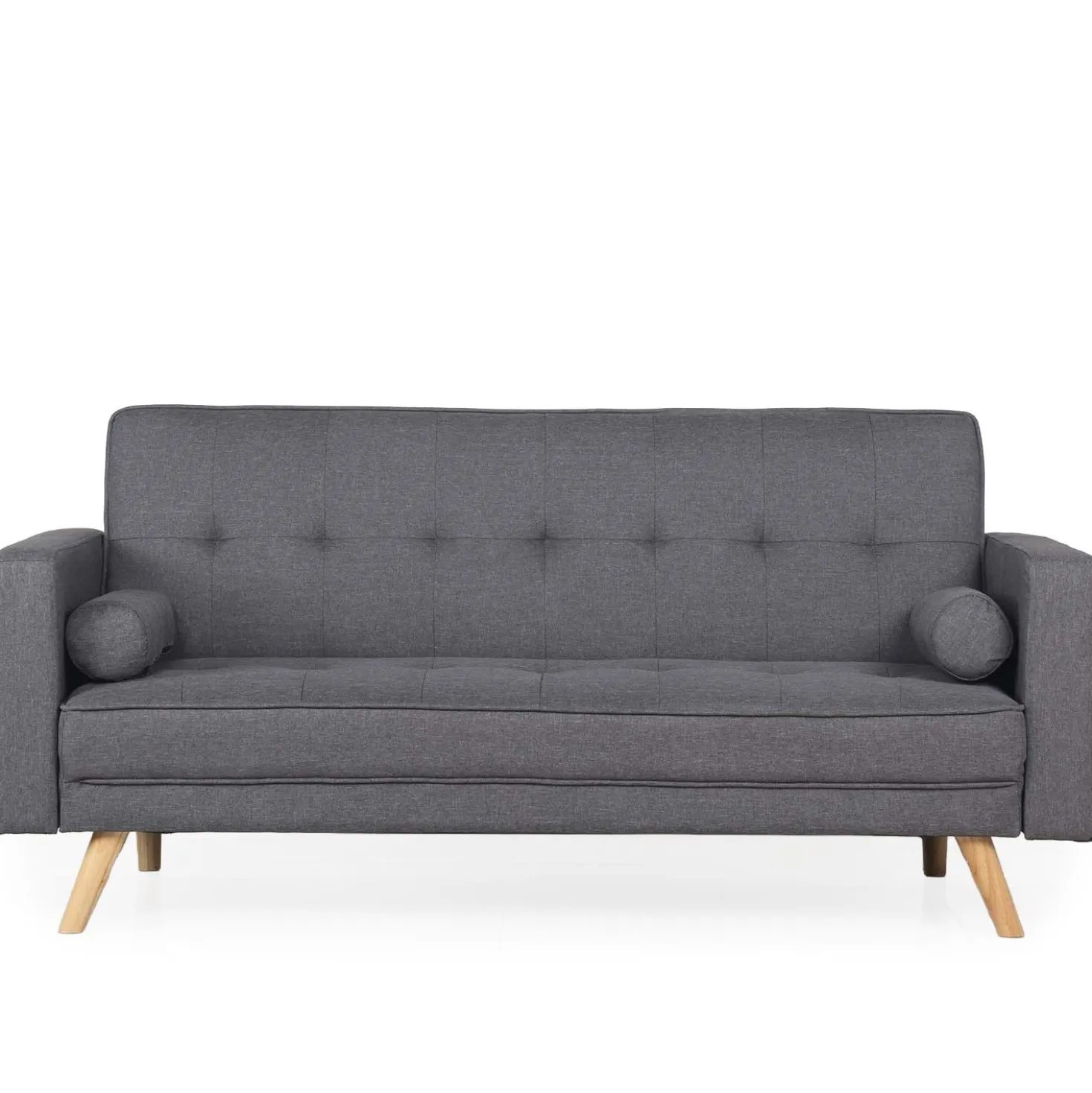 Canapé convertible clic-clac scandinave Slow tissu Gris foncé