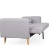 Canapé convertible clic-clac scandinave Slow Tissu Gris clair