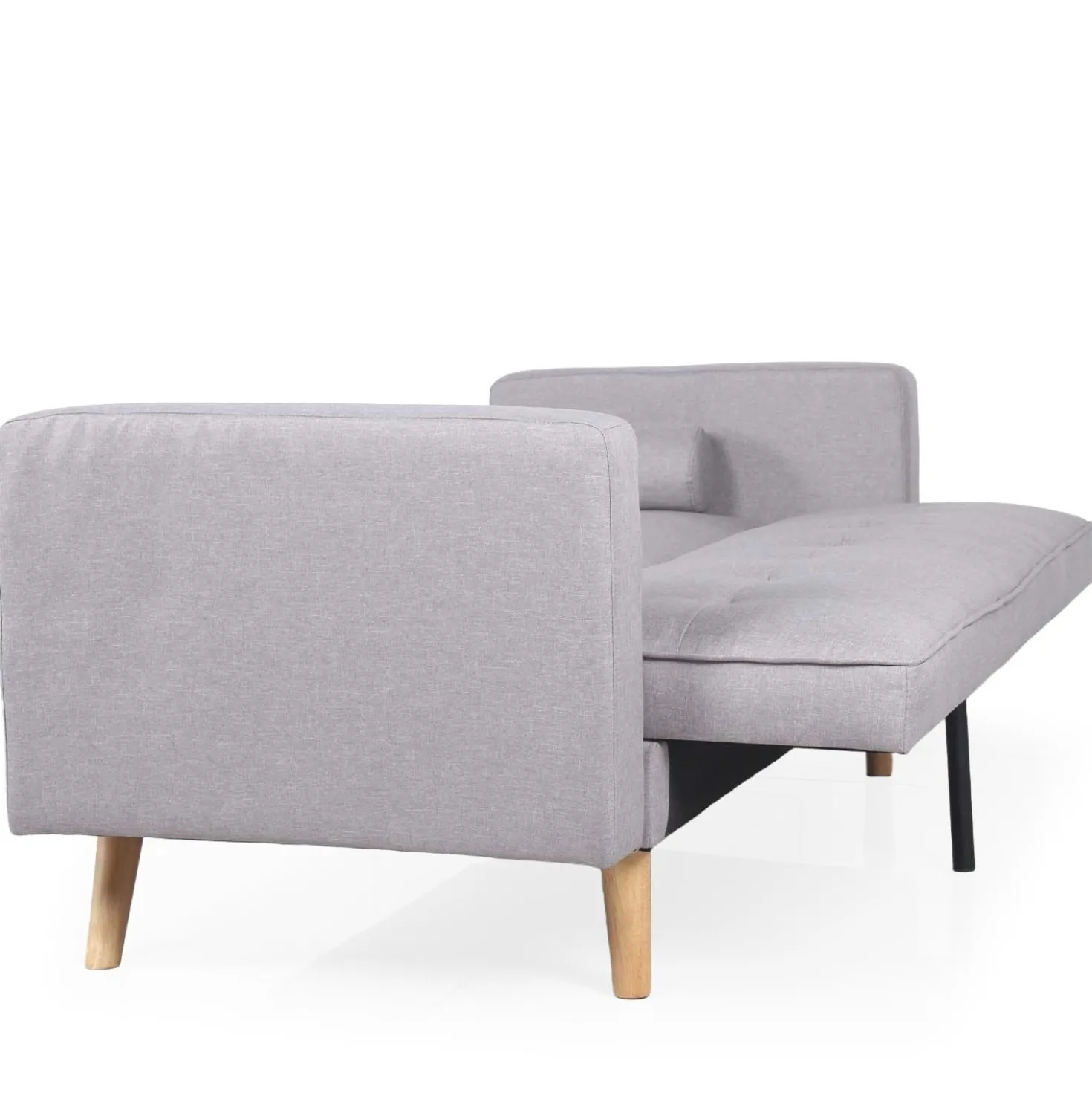 Canapé convertible clic-clac scandinave Slow Tissu Gris clair