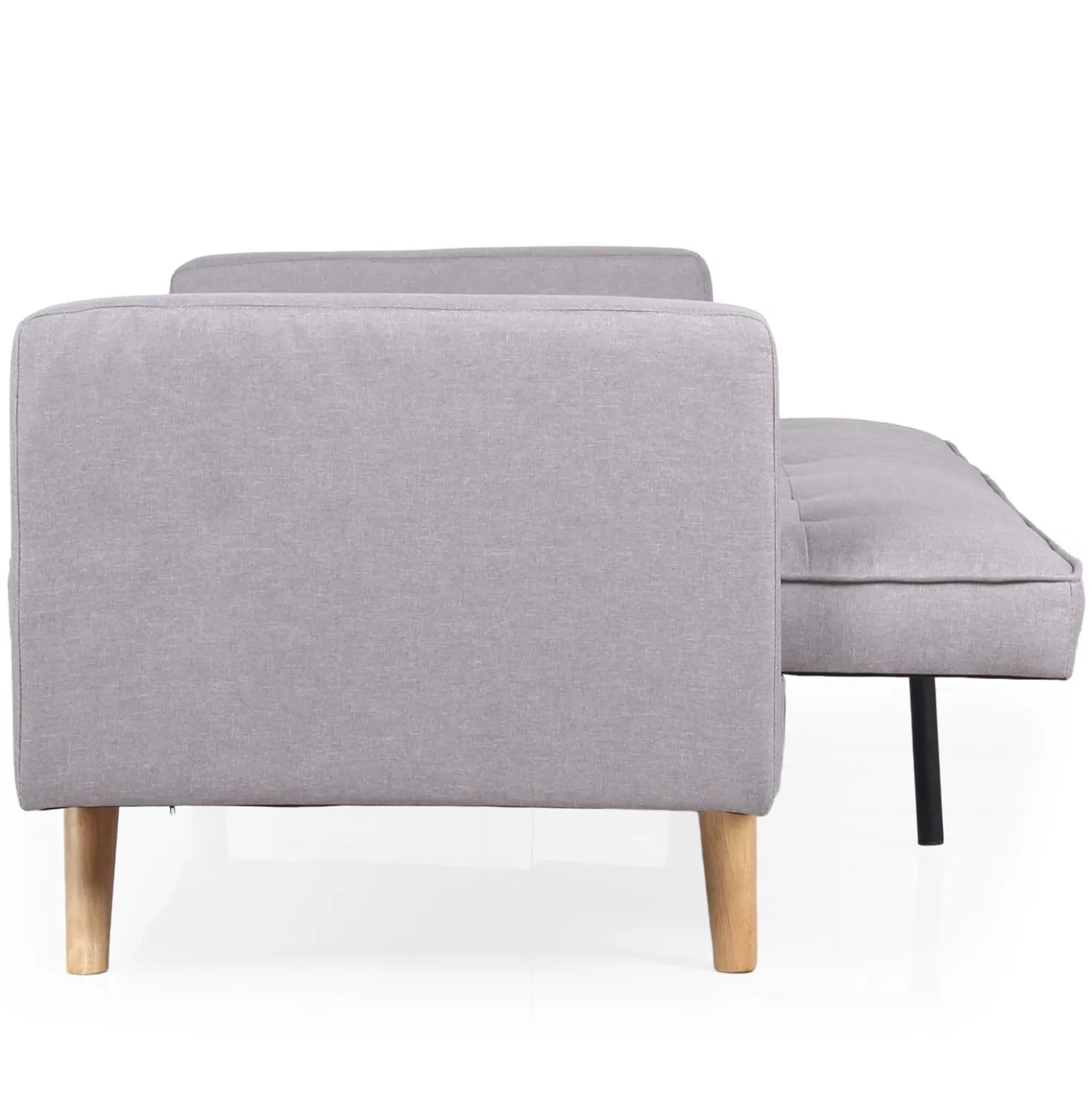 Canapé convertible clic-clac scandinave Slow Tissu Gris clair
