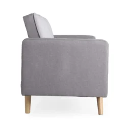 Canapé convertible clic-clac scandinave Slow Tissu Gris clair