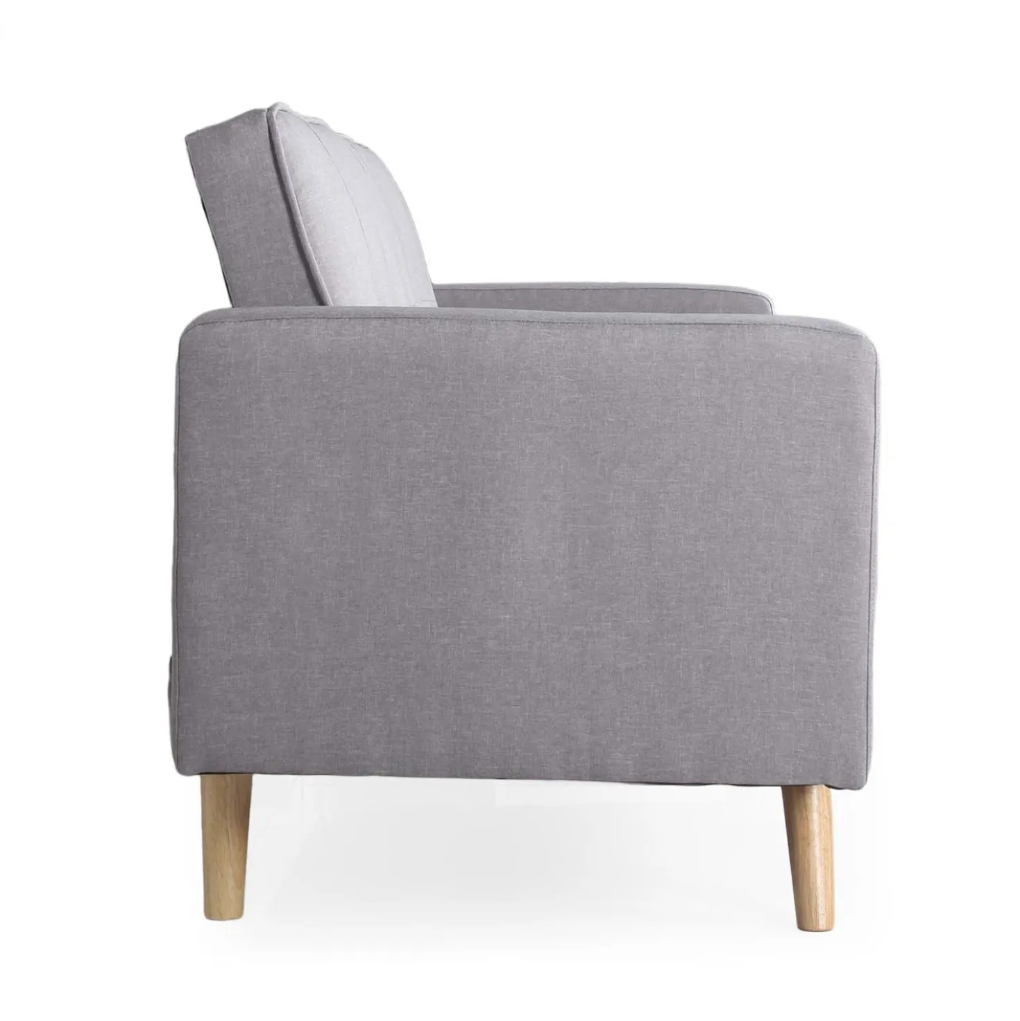 Canapé convertible clic-clac scandinave Slow Tissu Gris clair