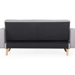 Canapé convertible clic-clac scandinave Slow Tissu Gris clair