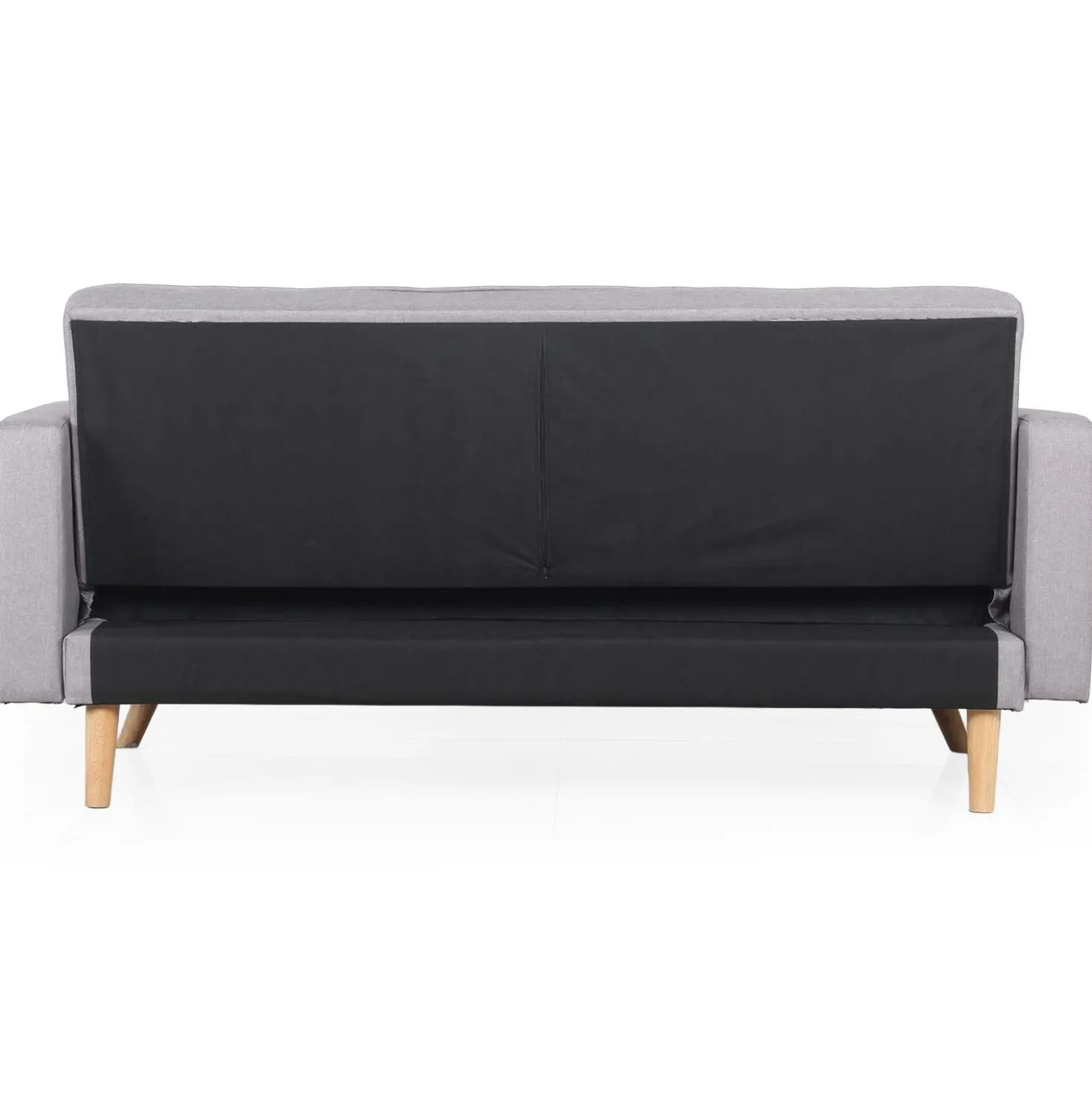 Canapé convertible clic-clac scandinave Slow Tissu Gris clair