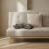 Canapé convertible clic-clac scandinave Yazu Beige