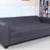 Canapé convertible 3 places Clayton Tissu Gris foncé