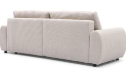 Canapé convertible 3 places Traviata Velours côtelé Beige