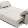 Canapé convertible 3 places Traviata Velours Beige