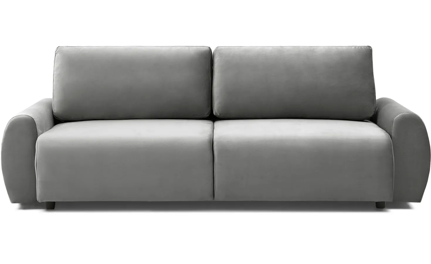 Canapé convertible 3 places Traviata Velours Gris
