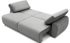 Canapé convertible 3 places Traviata Velours Gris