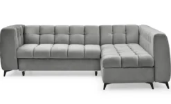 Canapé d'angle convertible Chessy Velours Gris