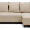 Canapé d'angle convertible Expression Tissu Beige