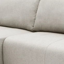 Canapé d'angle convertible élégant Malone Tissu Beige