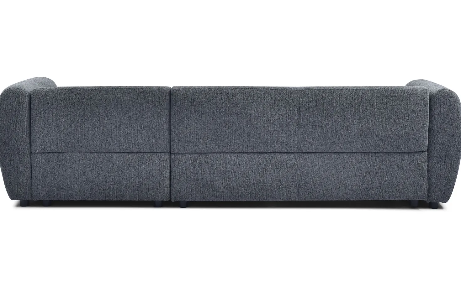 Canapé d'angle réversible moderne Larry Tissu bouclette Gris