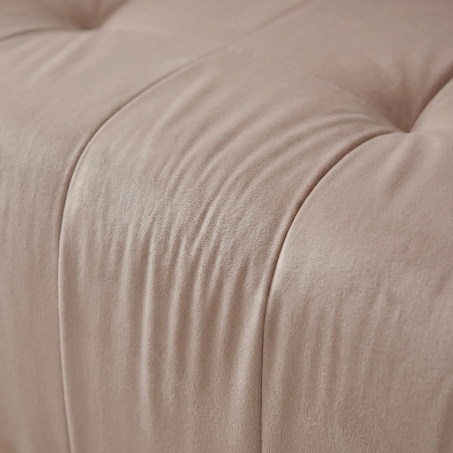 Canapé 3 places convertible et modulable Castelo Velours Taupe