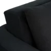 Canapé 3 places convertible et modulable Castelo Velours côtelé Noir