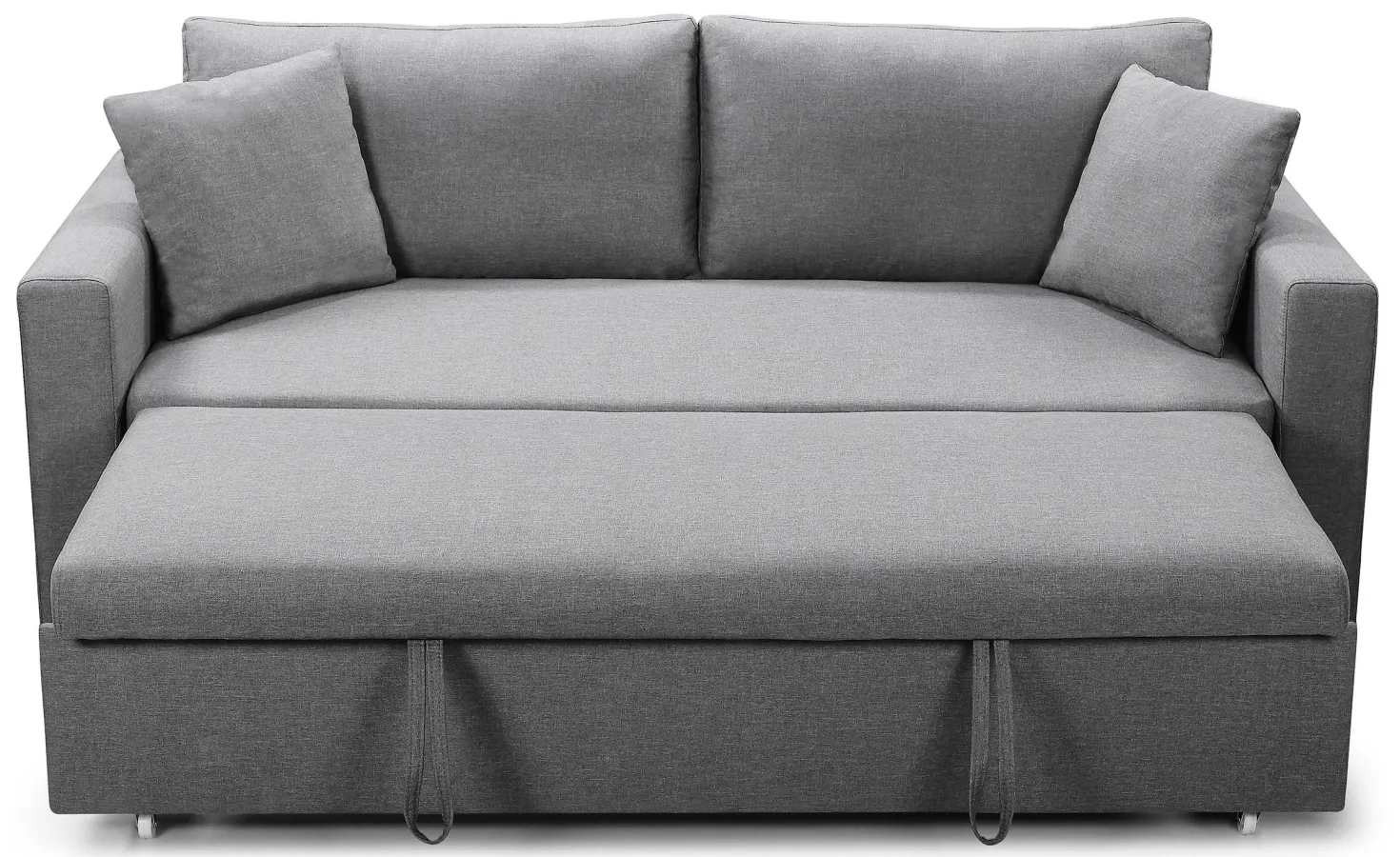 Canapé 3 places Convertible Saphir Tissu Gris Clair