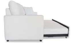 Canapé 3 places Convertible Saphir Tissu Bouclette Écru