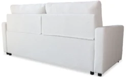 Canapé 3 places Convertible Saphir Tissu Bouclette Écru