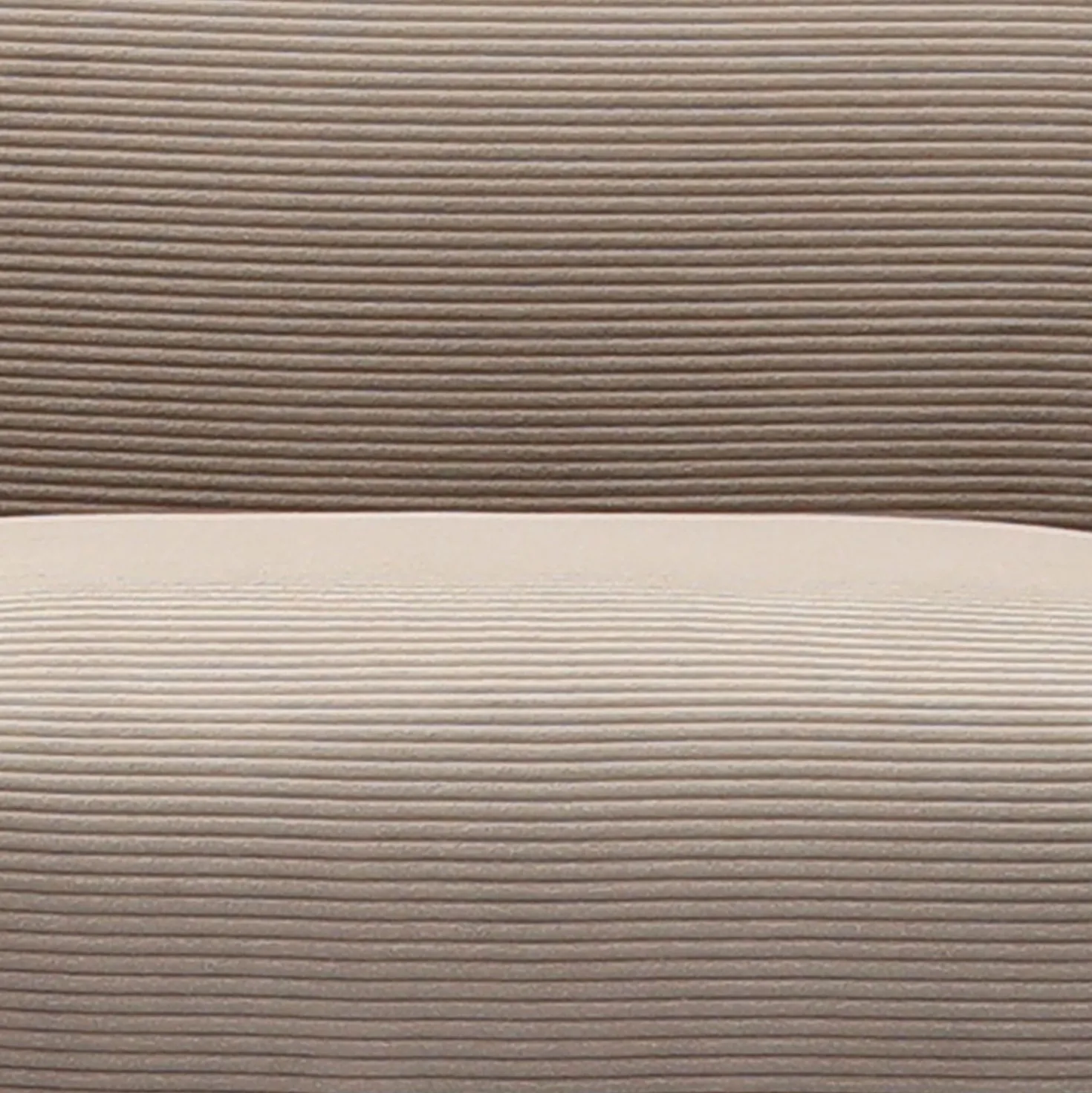 Canapé 2 places design Maximilien Métal doré et Velours côtelé Taupe