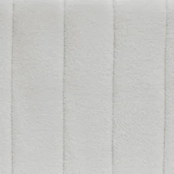 Canapé 2 places design Sidonie Tissu bouclette Blanc