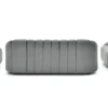 Canapé 2 places design Sidonie Velours Gris