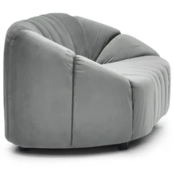 Canapé 2 places design Sidonie Velours Gris
