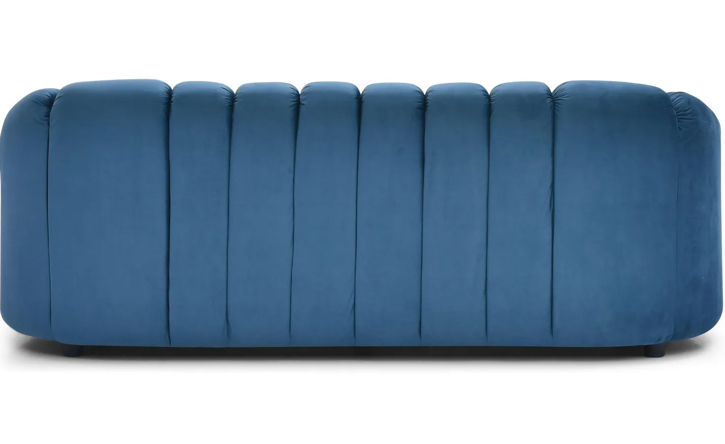 Canapé 3 places design Sidonie Velours Bleu