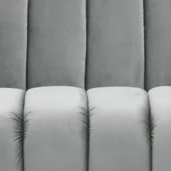 Canapé 3 places design Sidonie Velours Gris