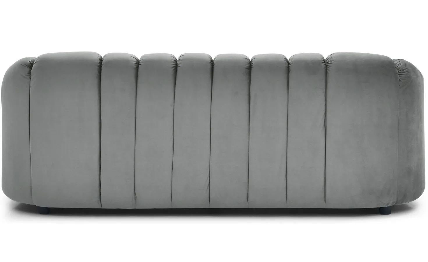 Canapé 3 places design Sidonie Velours Gris
