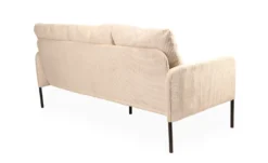 Canapé 3 places moderne et élégant Manuelo Velours côtelé Beige