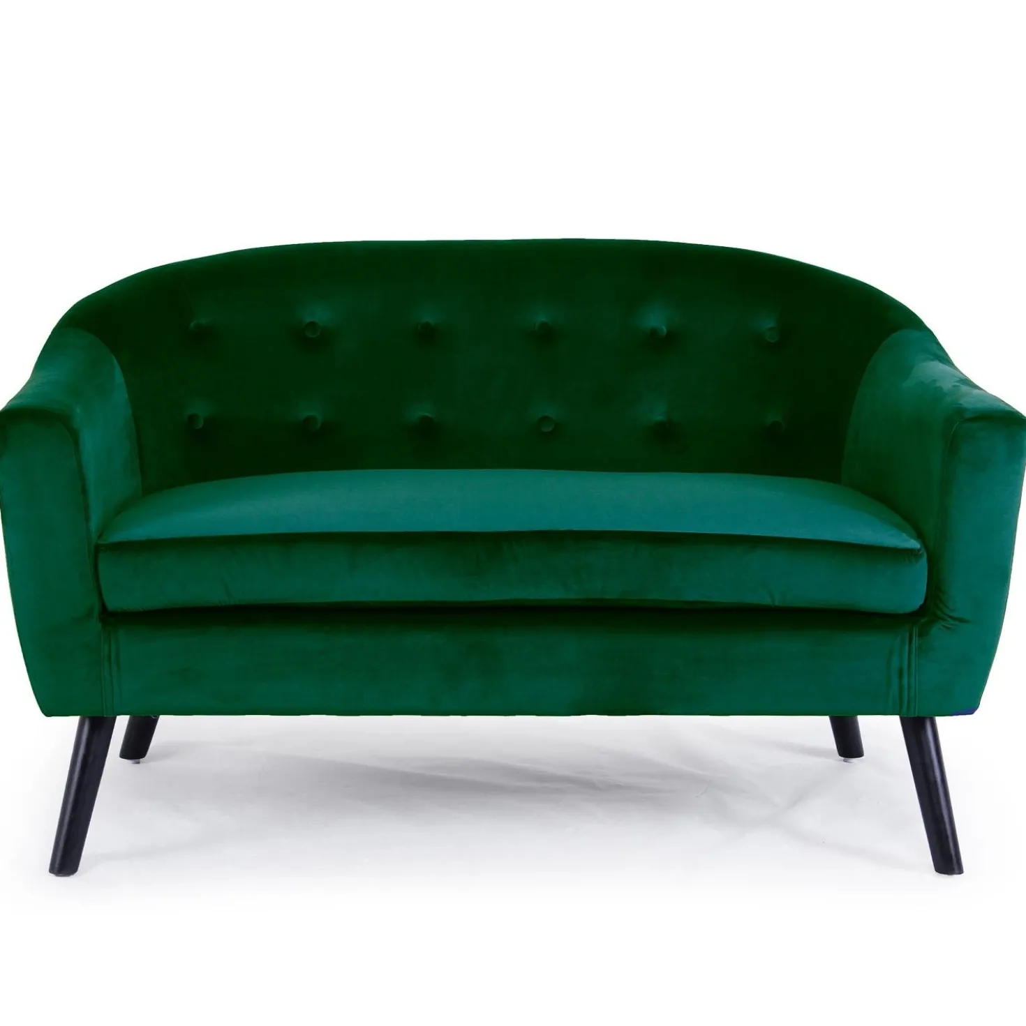 Canapé 2 places scandinave Savoy Velours Vert